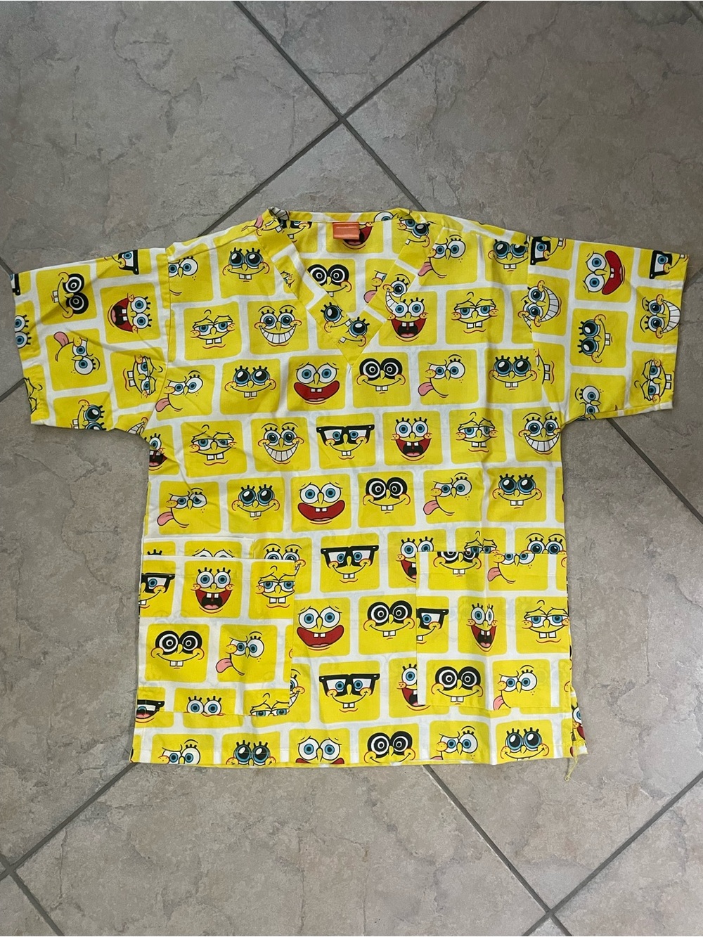 SpongeBob women’s scrub top size medium